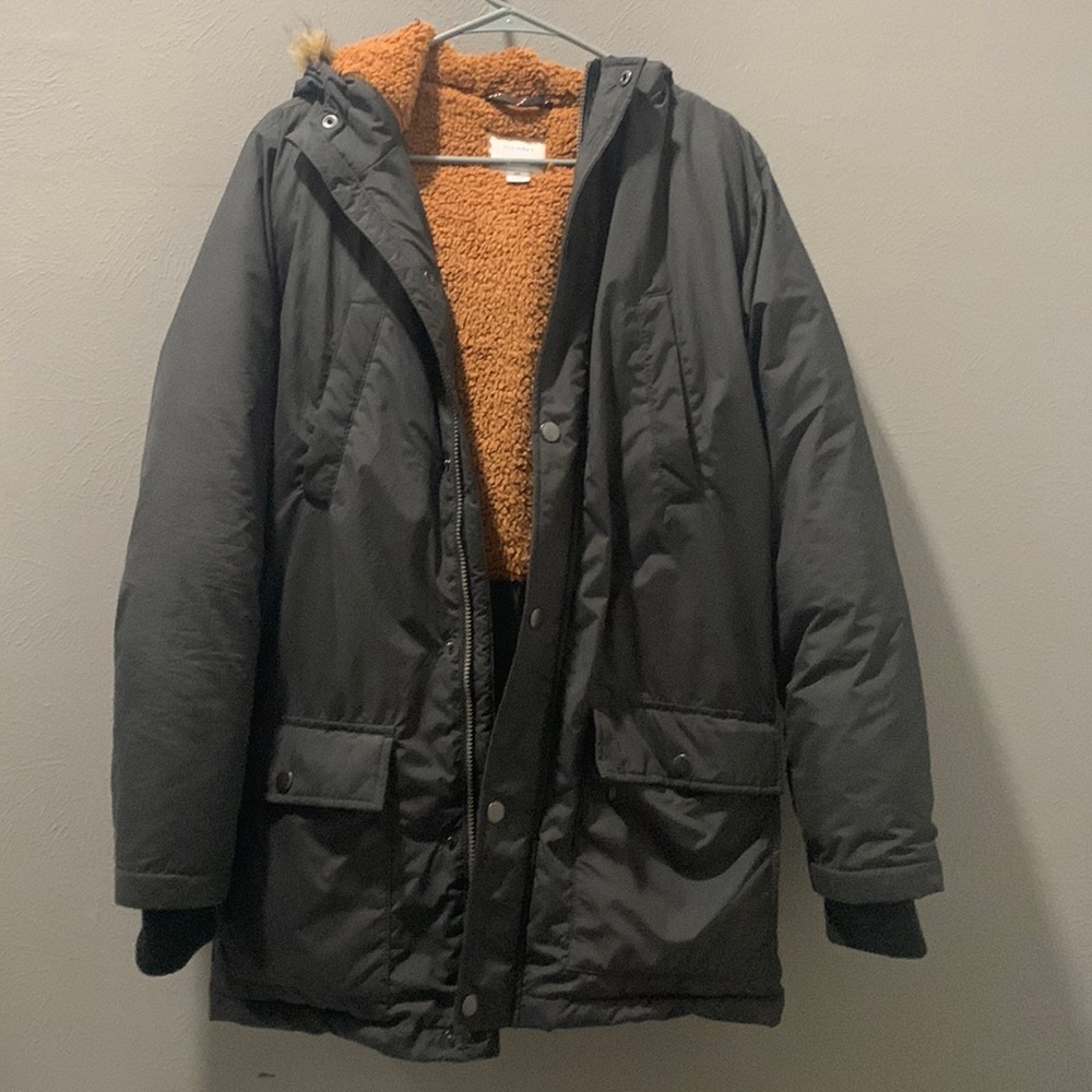 KIDS-OLD NAVY JACKET WITH FUR HOOD